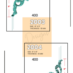 Navkar Interio 18MM Decorative Corner Moulding - 8 INCH × 9 INCH | 2003