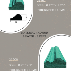 Navkar Interio 18mm Product HDHMR Moulding (0.75 INCH × 2 INCH) | 21508