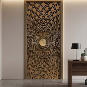 Navkar Interio Bronze Finish Slater Door (8 FT × 4 FT / 10 FT × 4 FT) | 1714