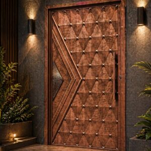 Navkar Interio Copper Finish Slater Door (8 FT × 4 FT / 10 FT × 4 FT) | 1725