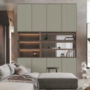 Navkar Interio 1 MM FLUTED THARMO LAMINATE for Interior Applications | FT 304