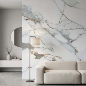 Navkar Interio 1.2 mm Marble High Gloss PVC Laminate (8 FT × 4 FT) | RG-614