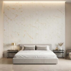 RL 2713 Gold Flakes Fluted Acrylic | Navkar Interio