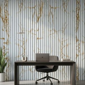 RL 2723 Ivory Jewel Fluted Acrylic | Navkar Interio