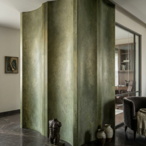 Sage Fluted Liquid Stone Panel