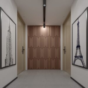 Metallic Spade Lattice Panel