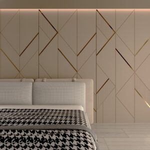 Gold Facet Geometry Panel
