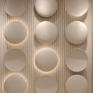 Lumera Wall Panel — Teak Wood Dark & Beige (LM-4)