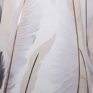Reflet Mirror Panel — Feather Veil (RF-014)