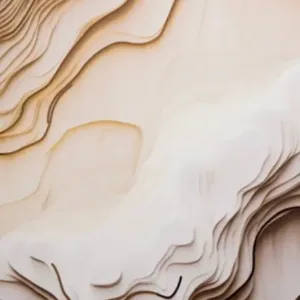 Reflet Mirror Panel — Sandstone Wave (RF-027)