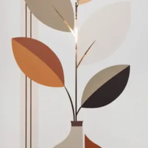 Reflet Mirror Panel — Modern Sprig (RF-030)